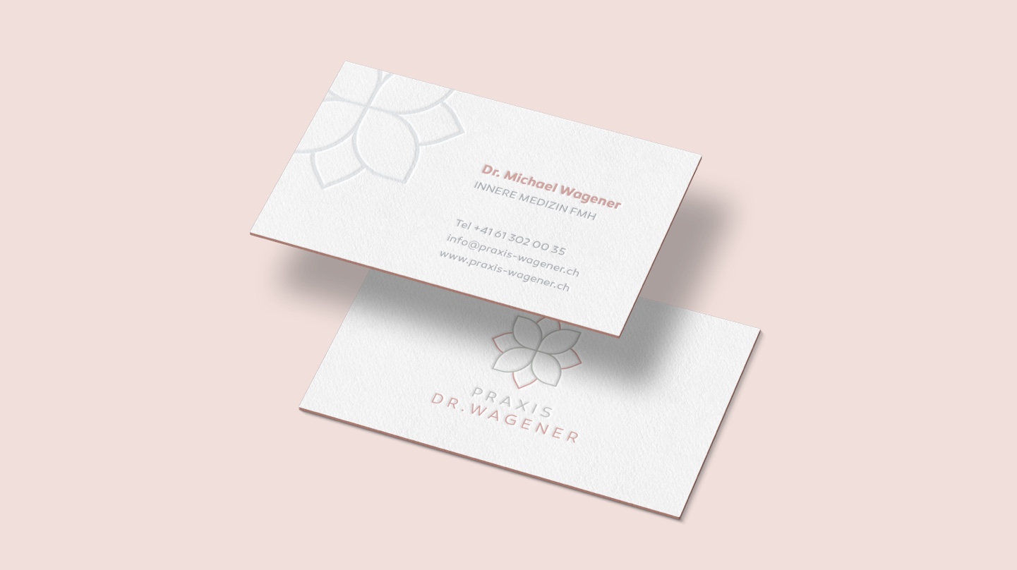 Praxis Dr. Wagener Visitenkarte Mockup